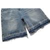 Sin Marca Estilo Japonés Original Retro Borde Crudo Desgastado Bigotes de Gato Pantalones Cortos de Mezclilla Verano Pantalones de Cinco Puntos para Hombre Modernos K95215