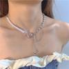 Collar con borlas de circonita y piedra lunar blanca para mujer, cadena de clavícula de alta calidad, accesorios de moda 2022