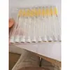 Tubo transfronteiriço com subescova de cílios de diamante haste de cristal pente de cílios espiral escova de sobrancelha escova de curvar cílios portátil