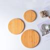 Chip de Madeira de Bambu Estilo Japonês Tapete de Isolamento Térmico Jogo Americano Base para Copo de Madeira Tapete de Areia em Formato de Panela Tapete de Panela em Formato de Panela Madeira Maciça DIY Artesanal Chip de Madeira