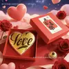 Shuibei Oro Puro 999 Forma de Corazón "Un Corazón, Una Mente" Adorno de Disco Dorado, Princesa Dorada, Que Seas Próspero, Regalo de San Valentín
