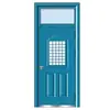 Porta de Aço para Escola Dormitório Prédio de Escritórios Porta Antifurto Porta de Sala de Aula Porta de Engenharia de Aço com Janela de Ar Ventilação Venda Direta de Fábrica