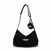 Bolsa de Lona Estilo Novo 2026 para Mulheres, Grande Capacidade, Bolsa de Ombro Transversal Casual e Simples, Bolsa de Mão de Nylon Fashion e Versátil