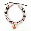 Explosivo color japonés gato y gato con cuello de viento perro pequeño Campana collar para mascota fabricantes de joyería