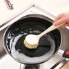 Descontaminación cepillo para lavar ollas de mango largo suministros de cocina cepillo para lavar platos cepillo para lavar ollas doméstico cepillo para limpiar fregadero estufa fabricantes