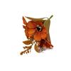 3 Cabeças de Girassol DIY Flores Artificiais Feitas à Mão Acessórios de Cabelo Retrô Grampo de Cabelo Flor Decoração de Roupas Acessórios para Corsage Adereços para Fotografia