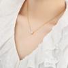 Collar K-Style de Ins Nuevo Simple y de Moda en Forma de Corazón Diamante en Forma de Corazón Acero de Titanio Collar Clavícula Compacto para Mujer