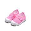 Sapatos de rede para crianças pequenas Nanlu para meninos e meninas cor sólida oco casual respirável gancho e laço jardim de infância sapatos internos fabricantes atacado