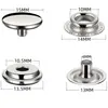 Transfronterizo 200 Piezas Acero Inoxidable Hebilla Blanca Grande Lona Ropa Botón Oculto Metal Cuatro Botones Set de Herramientas de Instalación