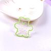 Coreia do Sul Ins Transparente Urso Fudge Corrente Acrílica Chaveiro Case Protetor Airpods Pingente Decorativo para Pendurar