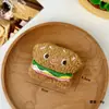 Muñeco de Peluche Nuevo Juguete de Comida Artificial Pan Huevo Hamburguesa Accesorios de Decoración Accesorios para Diadema DIY Niñas