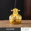 Pequeño Quemador de Incienso de Pera Xiangyun Nuevo Estilo Chino Aleación Pequeño Quemador de Incienso Portainciensos de Dragón y Fénix Quemador de Bobina de Incienso Pastillas de Aromaterapia