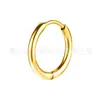 Pendientes de Aleación de Titanio F136 Pulidos a Mano, Anillos Labiales Lisos, Anillos para la Lengua de Titanio G23, Joyería para Piercings Corporales, Pendientes de Alambre Redondo