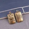 Colgante Amuleto Pixiu de Latón, Llavero de la Fortuna, Accesorio Pequeño, Estilo Étnico Vintage, Moderno, Único, Versátil