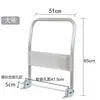 Carro plataforma asa extragruesa tipo universal tubo de acero carro de mano varilla de tracción plegable accesorios de carrito pequeño piezas sueltas asa