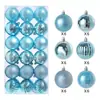 Amazon Transfronterizo Juego de 3 cm/4 cm/6 cm de Adornos de Bolas de Navidad Galvanizadas Suministros para Decoración de Árboles de Navidad Bolas Colgantes