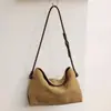 Bolsa de ombro feminina em couro legítimo modelo novo 2026, bolsa de mão feminina em couro camurça, bolsa transversal estilo vintage