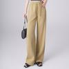Moda Primavera e Verão Nova Calça Casual Slim Cintura Alta Cordão Elástico Calça Wide Leg Calça Reta Tendência Feminina Atacado