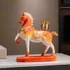 Novos Enfeites de Cavalo Estilo Chinês, Artesanato para Decoração de Casa, Enfeites para Escritório, Sala de Estar e Entrada, Presentes para Inauguração de Casa e Abertura