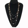 2026 Cadena Larga de Suéter de Moda Otoño e Invierno al por Mayor con un Toque de Alta Gama, Collar Largo de Cadena con Perlas de Múltiples Capas, Accesorio de Moda