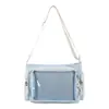 Bolso bandolera de gran capacidad, elegante y lindo para fans y estudiantes, con un diseño moderno y una estética dulce inspirada en el anime.