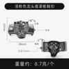 Estilo Metal Punk Transfronteiriço Decoração de Cabeça de Animal para Cadarço Fivela de Sapato Acessórios de Pulseira de Corda de Couro Punk Masculino Europeu e Americano