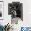 Minecraft Huye Mi Mundo Adhesivo de Pared Sala de Estar Habitación Infantil Removible Decorativo Adhesivos de Pared de PVC