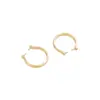 Cobre bañado en oro de 14K, base de anillo semiacabada abierta hueca brillante, material para manualidades, se puede usar directamente con accesorios