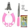 Cortador de unhas para cachorro com faca para calos conjunto cortador de unhas para gato cachorro tesoura para pata de cachorro grande suprimentos de limpeza para animais de estimação