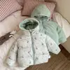 Abrigo de Algodón para Niños 2026 Invierno Cálido Engrosado Elegante Chaqueta de Algodón para Bebés con Forro de Felpa Atuendo de Otoño para Niñas