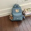 Mochila de Grande Capacidade com Design de Nicho Estilo Coreano para Mulheres 2026 Novo Estilo Estudante Viagem Escolar Casual Simples Bolsa de Ombro Duplo