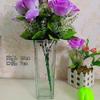 Vaso Transparente Simples Estilo Nórdico Ins Feng Shui Flores Vaso de Vidro para Decoração de Sala de Estar Decoração de Celebridade da Internet