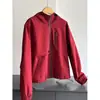 Sudadera con capucha y cremallera de nuevo estilo 2026, cortavientos, chaqueta corta, chaqueta cárdigan deportiva casual, al por mayor H03AW717