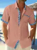 2025 Verão Amazon Moda Europeia e Americana Transfronteiriça Masculina Xadrez Castanha Casual Manga Curta Praia Esportiva Camisa