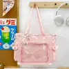 Bolso bandolera de cinta estilo estudiantil bidimensional para estudiantes mujeres, adecuado para clases, viajes, desplazamientos y como bolso de hombro de gran capacidad