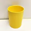 Portabolígrafos Cuadrado Redondo Color Macarrón Caja de Almacenamiento de Escritorio Papelería Cosméticos Artículos de Tocador Almacenamiento Caja de Plástico