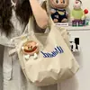 Bolso de Hombro de Gran Capacidad, Bolso Tote de Estilo Relajado para Mujer, Nuevo Bolso de Lona con Cordón 2026, Bolso de Mano Ligero para el Trabajo