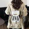 Mochila de Niña Conejito de Dibujos Animados Linda Mochila Pequeña con Cordón Peluda Nuevo Estilo 2026 Mochila para Mujer con Bola de Pelo