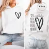 Moletom com Capuz Novo Estampa You Are Enough Outono Casual Roupa Esportiva