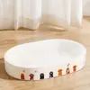 Rascador para gatos y cama para gatos con estampado de vaca blanca, duradero y que no suelta pelo, diseño todo en uno, cartón corrugado resistente a los arañazos, juguete rascador para gatos, artículos para mascotas