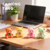 Pajarita de Color Sólido Oso Sentado Accesorio DIY Figura Linda Adorno de Escritorio Decoración de Micro Paisaje Artículo Pequeño