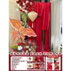 Nuevo Fondo de Decoración de Habitación de Boda Estilo Chino Escena de Banquete de Boda Compromiso Letrero de Bienvenida Paquete de Tablero Kt de Boda para Hombre y Mujer