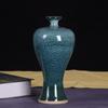 Vaso antigo Jun Porcelana Ornamentos Vintage Binaural Garrafa de Porcelana Sala de Estar Decorações de Entrada Cerâmica Garrafa Artesanal Antiga