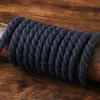 Cuerda de algodón de tres cabos para manualidades, cuerda decorativa blanca, cuerda de unión tejida a mano, cuerda de cáñamo gruesa, cuerda para bolsa de cordón, cuerda fina torcida resistente al desgaste