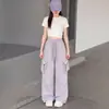 Pantalones de Verano de Secado Rápido para Niñas, Estilo Delgado 2026 Nuevo Modelo, Ropa de Verano para Niños Talla Mediana y Grande, Pantalones de Trabajo de Pierna Recta para Niñas, Protección Solar y Repelente de Mosquitos