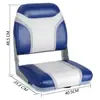 Asiento de Timón Marino Bote de Goma Yates Aleación de Aluminio Barco Barco de Fibra de Vidrio Asiento Plegable para Lancha Rápida de Pesca