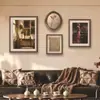 Sala de Estar Estilo Vintage Francês Combinação de Alto Padrão Pinturas de Parede Pinturas Decorativas Simples Retrô Quarto Pinturas de Arte Florais com Natureza Morta
