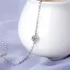 Pulsera Redonda de Circonita para Mujer, Estilo Coreano Simple, Incrustada de Diamantes, Versátil, Estilo Ins, Única, Moderna, Joyería Fresca y Simple