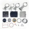 Bomba de Aire para Carpintería Cabezal de Compresor de Aire sin Aceite Cabezal de Cilindro Codo Anillo de Pistón Sello de Aceite Kit de Piezas para Camisa de Cilindro Integral