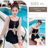 Traje de Baño Sexy de Dos Piezas para Mujer Estilo Nuevo 2026 Estudiante Coreano Ins Manga Larga Ropa de Baño para Aguas Termales